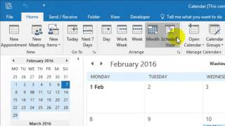 How to print calendar in Outlook [upl. by Ardnuhsal]