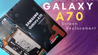 Samsung Galaxy A70 SMA705FN Lcd Screen replacement  Professional exchange [upl. by Ltihcox83]