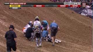 X Games Los Angeles 2012 Myles Richmond Crash [upl. by Aihsena277]