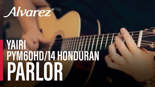 AlvarezYairi Honduran PYM60HD14 Parlor Guitar [upl. by Lehplar]