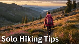 Solo Hiking Alone in the Wilderness Our Tips [upl. by Rey]