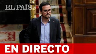 DIRECTO CORONAVIRUS  Comparecencia de ALBERTO GARZÓN en el Congreso [upl. by Andonis]