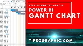 Power BI Gantt Chart Template for Excel ►Free Download [upl. by Havard]