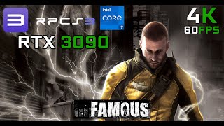 inFamous RPCS3 4K 60FPS┃RTX 3090  i714700K [upl. by Benita]