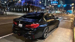 1AM POV DRIVE IN MY STAGE 2 PLUS BMW 540I G30 [upl. by Kenley]