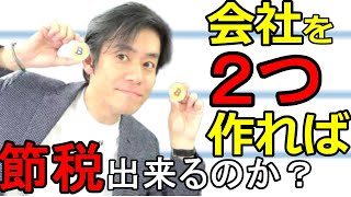 会社を２つ設立すれば節税が出来るのか？【合同会社・株式会社・個人事業】 [upl. by Biernat758]