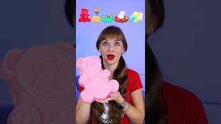 ASMR Emoji Giant Gummy Bear Cheese Lollipop Strawberry Ufo Wafers shorts [upl. by Najram]