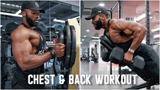 The Perfect CHEST AND BACK workout for MASS  Beginners amp Advanced [upl. by Einnad]