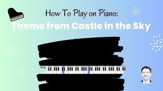 Castle In The Sky Theme  piano tutorial easy [upl. by Eislel]