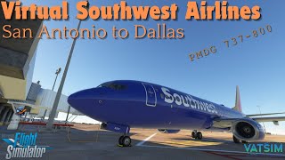 Does the PMDG 737 stand up to the IFly Max 8Southwest Virtual AirlinesKSATKDAL msfs2020 pmdg [upl. by Ocin59]