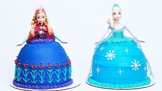 HOW TO MAKE A DISNEY PRINCESS SISTERS CAKE  NERDY NUMMIES [upl. by Siloa]