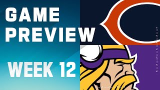 Chicago Bears vs Minnesota Vikings  2023 Week 12 Game Preview [upl. by Keith]