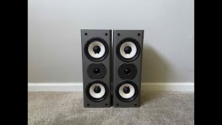 Onkyo SKF940F Home Theater Front THX Surround Bookshelf Speakers [upl. by Onairam]