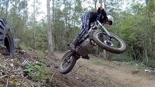 HOW TO RIDE A TRIALS BIKE Cross Training Trials [upl. by Jodoin671]