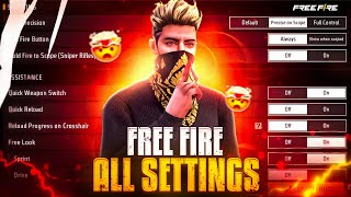 Control Setting Free Fire  Pro Player Setting Free Fire 2024  Free Fire Setting  Free Fire  FF [upl. by Nichola]