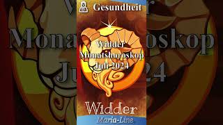 Widder GESUNDHEIT 🩺 Horoskop Juli 2024 [upl. by Nabois273]