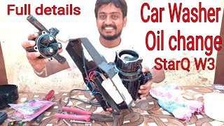 starQ car washer pump full details oil change [upl. by Ordnael627]