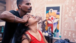 Master Cracker Hot Oil Intense Head Massage and Neck Cracking  Indian Massage [upl. by Cottle556]