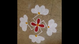 rangoli kaise banaye dot rangoli  aasan rangoli [upl. by Selij190]