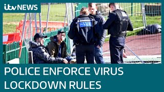 Police enforce UK Governments coronavirus lockdown rules  ITV News [upl. by Bascomb326]