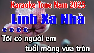 Lính Xa Nhà Karaoke  Tone Nam Karaoke Lan Anh  Beat Mới [upl. by Terris]