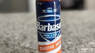 Barbasol Shaving Cream for Sensitive Skin Travel Size barbasol shavingcream menshealth [upl. by Eillod566]