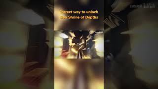 Correct way to unlock Geo Shrine of Depths Genshin Impact [upl. by Eltsirk]