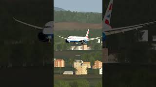 Aircraft Landing at automobile airplane aviation [upl. by Yor]