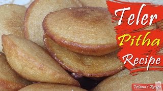 Bengali pitha recipe  Teler pitha recipe  How to make teler pitha Bangladeshi pitha recipes [upl. by Noryak]