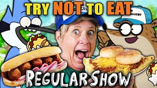 Try Not To Eat  Regular Show UltiMeatum Eggscellent Omelette Death Sandwich  People Vs Food [upl. by Crotty]