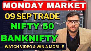 NIFTY BANKNIFTY ANALYSIS FOR MONDAY MARKET 09 SEPT  TOMORROW MARKET PREDICTION  BANKNIFTY TOMORROW [upl. by Deirdre]