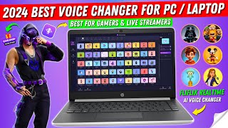 2024 Best RealTime Ai Voice Changer for PCLaptop  Change Your Voice with FliFlik  Giveaway 🎁 [upl. by Nanam]