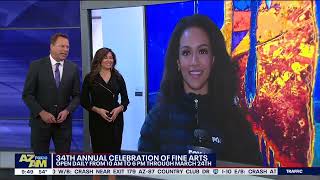 Fox 10s Desiree Fluellen visits the Celebration of Fine Art [upl. by Aleak]