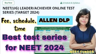 Allen test series for NEET 2024  ALLEN DLP 2324 neet2024 allendlp how to join ALLEN test series [upl. by Atelra]