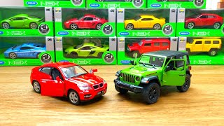 Unboxing New DieCast Model Kinsmart BMW X6 and Jeep Wrangles sport diecast metal 134 scale [upl. by Kenlay]