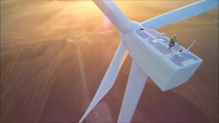 Wind Turbines in 4K with typhoon Q500 drone [upl. by Moriyama]