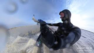 Winter Kitesurfing  Duotone Evo SLS amp Jaime SLS 2022 [upl. by Luo934]