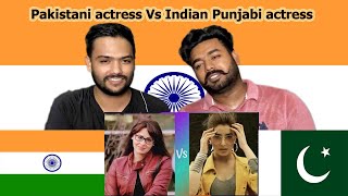 Pakistani actress Vs Indian Punjabi actress  Swaggy d Reaction [upl. by Bruell]