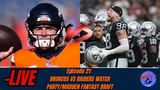 Denver Broncos vs Las Vegas Raiders LIVE SCOREBOARDREACTION [upl. by Yelnik]