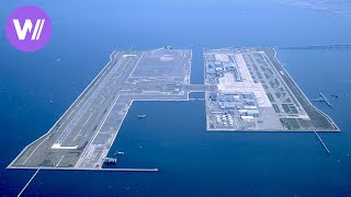 Kansai International Airport the worlds first airport built on the sea  Flights of Fancy 1 [upl. by Nrol]