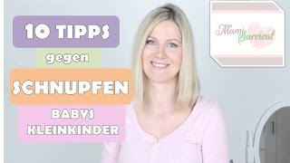 Baby Schnupfen und Erkältung  Hausmittel  Tipps  Natürlich  Kleinkind  Einfach  Schnell [upl. by Anilram741]