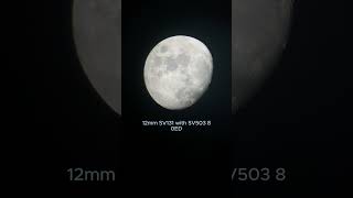 SVBONY Telescope Eyepiece 6mm VS 12mm with SV503 80ED telescope space svbony astronomy [upl. by Ingrid]