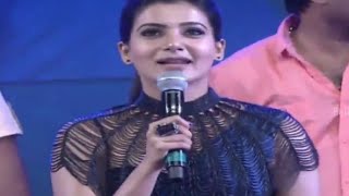 Samantha Requesting Jr NTR To Sing Raakasi Raakasi Song  Rabhasa Audio Launch Pranitha Subhash [upl. by Ambrogio]