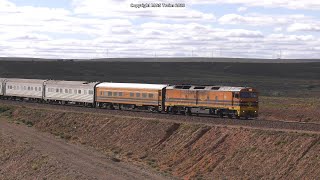 Remote Trans Australian Railway  Double Stacked Intermodals Mineral Sands amp Iron Ore Trains [upl. by Bittencourt]