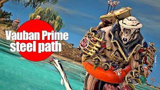 Warframe  Vauban prime  steel path  survival [upl. by Bindman]