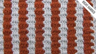 The Two Color Interlocking Block Stitch  Crochet Stitch 339  Right Handed [upl. by Lawton]