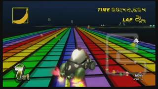 MKWii SNES Rainbow Road Teknik Blast From The Past [upl. by Odnala]