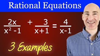 Solving Rational Equations Easy Method [upl. by Nnave]