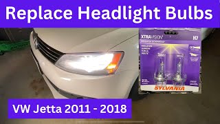 Headlight Replacement VW Jetta 2011 to 2015 [upl. by Yelmene60]