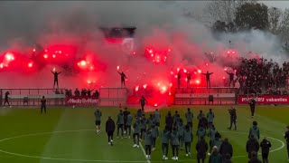 Feyenoord Fans in Last Training  Before match Feyenoord Rotterdam vs AFC Ajax 291024 [upl. by Jammie]